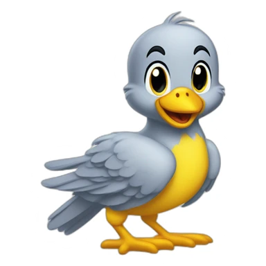 Tweety cartoon in baby looney tunes sticker