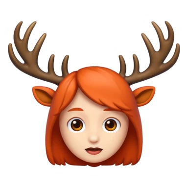 people with antlers sticker