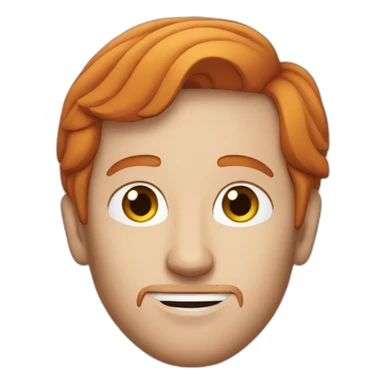 a red hair guy with steve jobs sticker