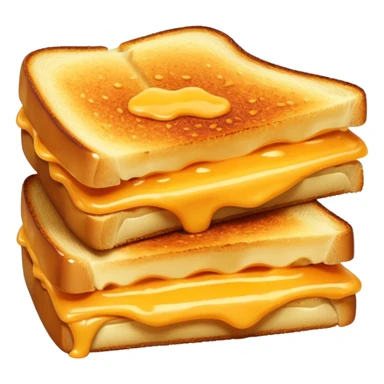 A slice of grilled cheese sticker