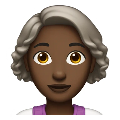 casual style dark-skinned woman sticker