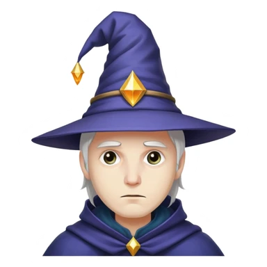 Sad magician from DnD sticker