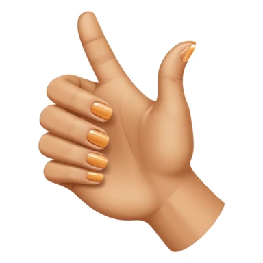 half thumb up sticker