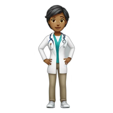 Tomboy medical student sticker