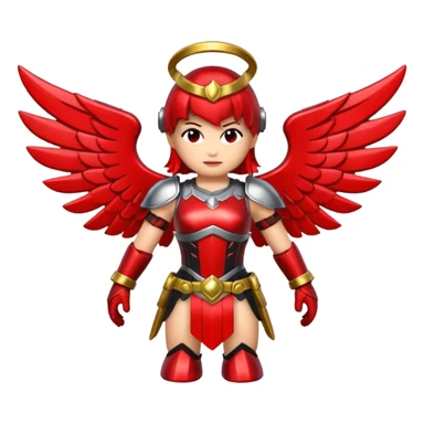 a roblox red valkyrie with no people sticker