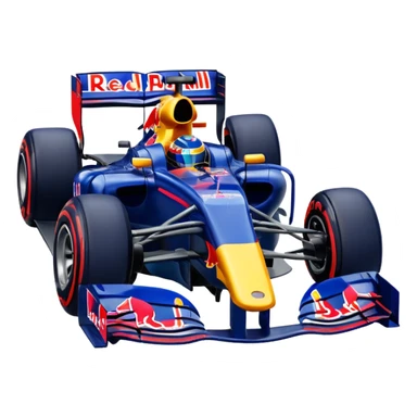 Red Bull F1 car driving animated emote sticker