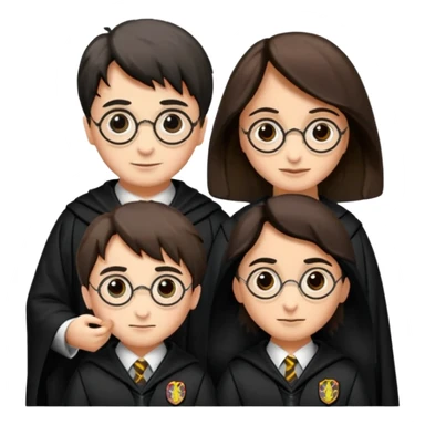 Harry Potter asa sade ve şık ağaçtan yapılmış tutma yeri ve siyah gövde sticker