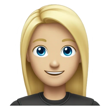 Thief smiling blonde hair blue eyes sticker