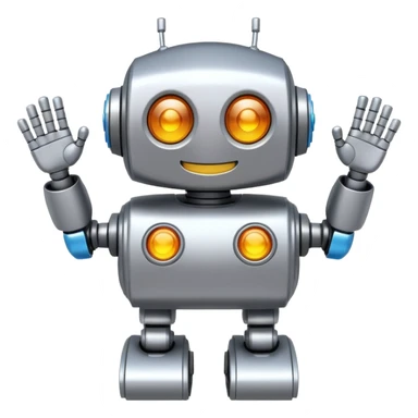 Classdojos mojo mascot as a robot looking happy  sticker