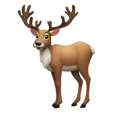 Reindeer in the woods sticker