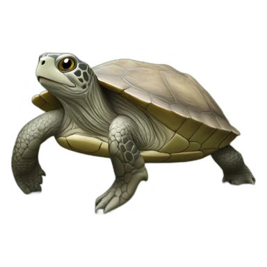 Tortue sur loutre sticker