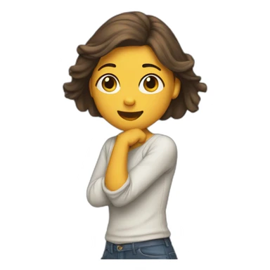 Une fille qui dab sticker