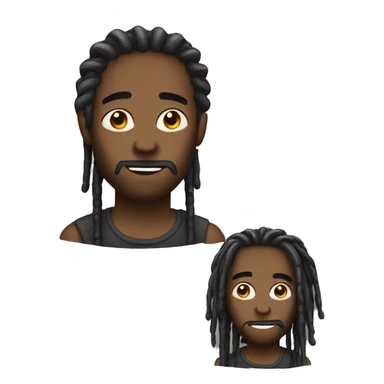 makea a guy with dreads sticker