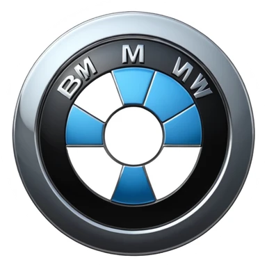 Hi detailing BMW logo sticker