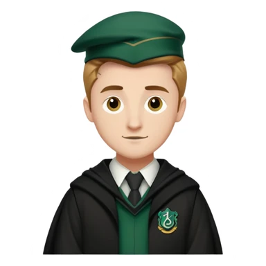 Matt Thorpe is Graham Montague  in harry potter, wear hogwarts slytherin uniform sticker