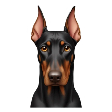 A beautiful Doberman  sticker