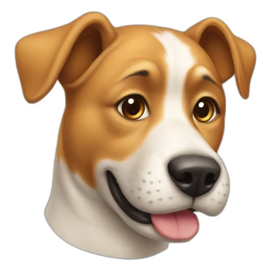 Un chien avec un chat sticker