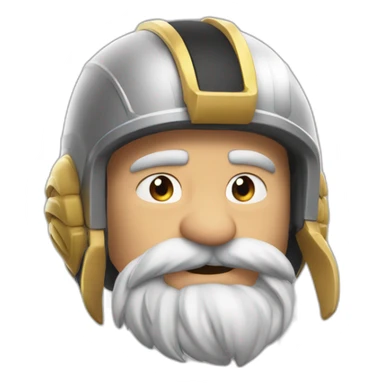 asterix avec son casque et ses deux plume blacnhe sticker