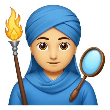 Mavi  ok yuvarlanır sticker