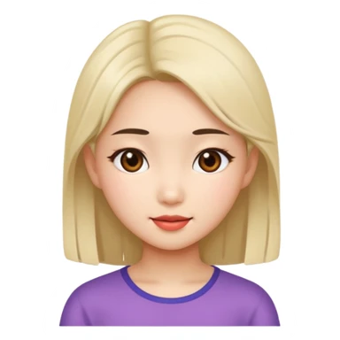 asian girl flirty expression sticker