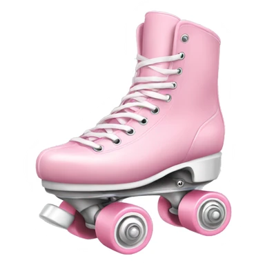 Pastel pink rollerskates with whitetoestop sticker