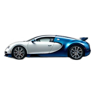 cloudy sky with Bugatti sports car sticker