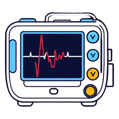 AI heart monitor with digital face sticker