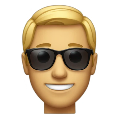 Man-smiling-with-sunglasses sticker