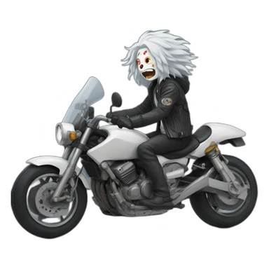 Tomura shigaraki riding motorcycle sticker