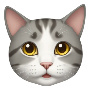 Cat in anime sticker