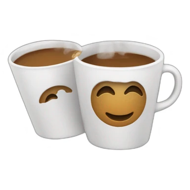 taza de cafe con humo y con el nombre negocios sticker