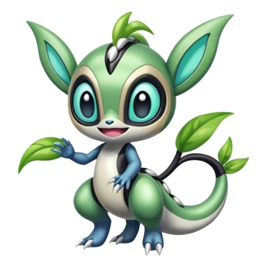 Colorful Shiny Exotic Meloetta-Palkia-Virizion-Venom-Stitch-Fakémon-creature-hybrid sticker