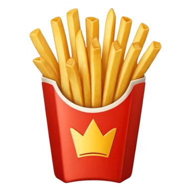 just french fries with nothing on the box sticker