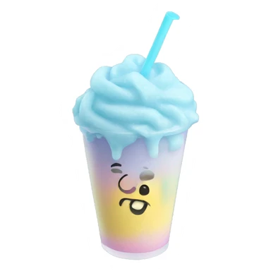 pastel blue slushie sticker