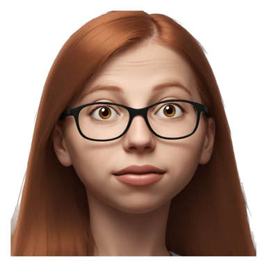 realistic portrait of a girl sticker