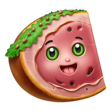 yucky moldy ham sticker