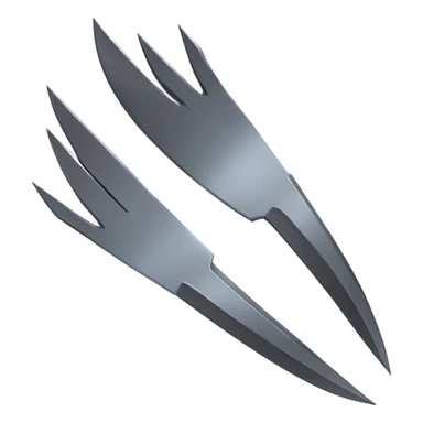 claw blades like Wolverine sticker