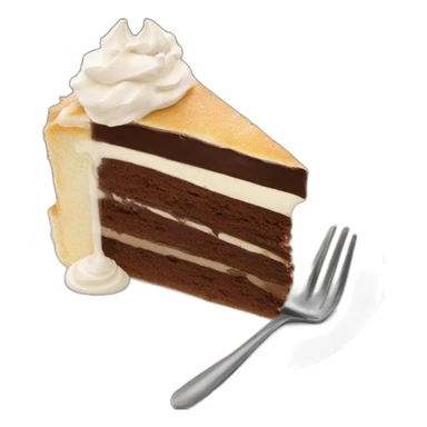 Torta alla crema con copertura al cioccolato e panna intorno sticker