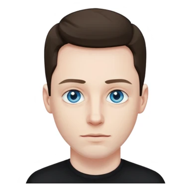 a guy with blue eyes very pale and wears black all the time he’s 30 and he is 6’1 sticker