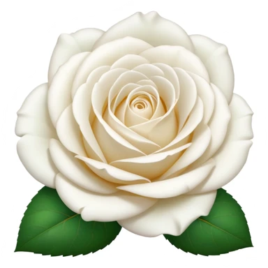 white rose, without green leaves, just flower sticker