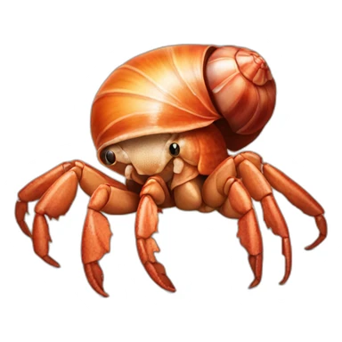 Hermit crab sticker