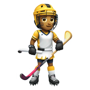 field hockey player sticker