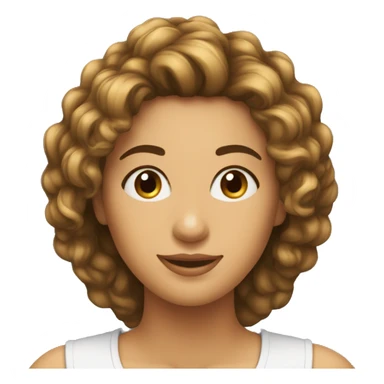 Quero uma mulher de cabelo cacheado cortando o cabelo sticker