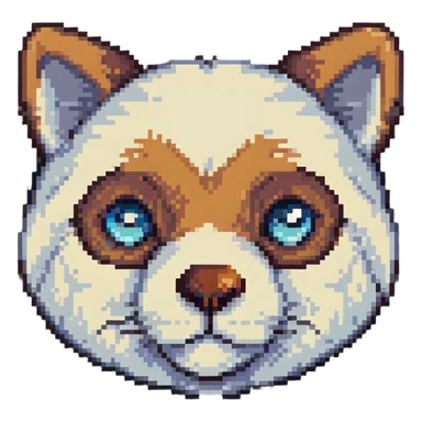 cute animal face sticker