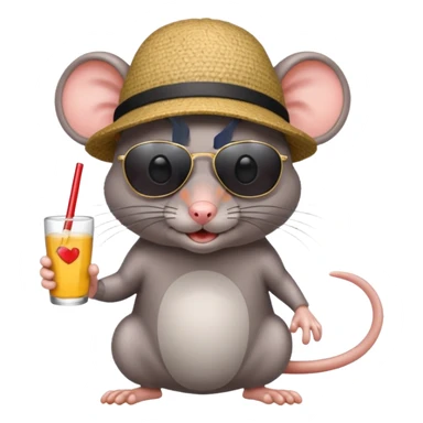 A rat doing 67 sticker