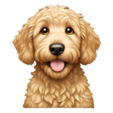 golden doodle puppy sticker