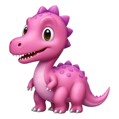 Dinosaurio rosa cute sticker