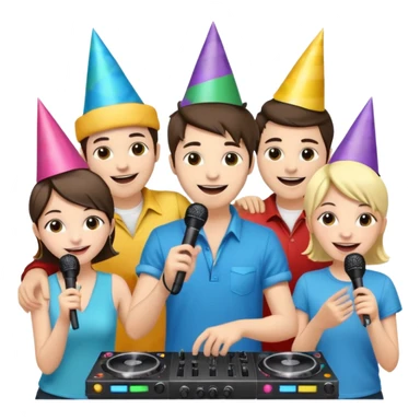 DJs playing Music sticker