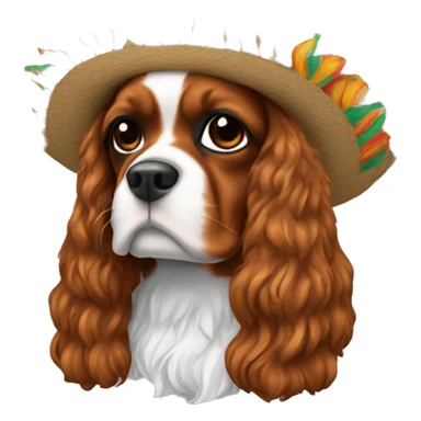 Cavalier with a sombrero sticker