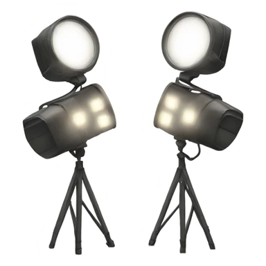 two spotlights criss crossing pointing up sticker